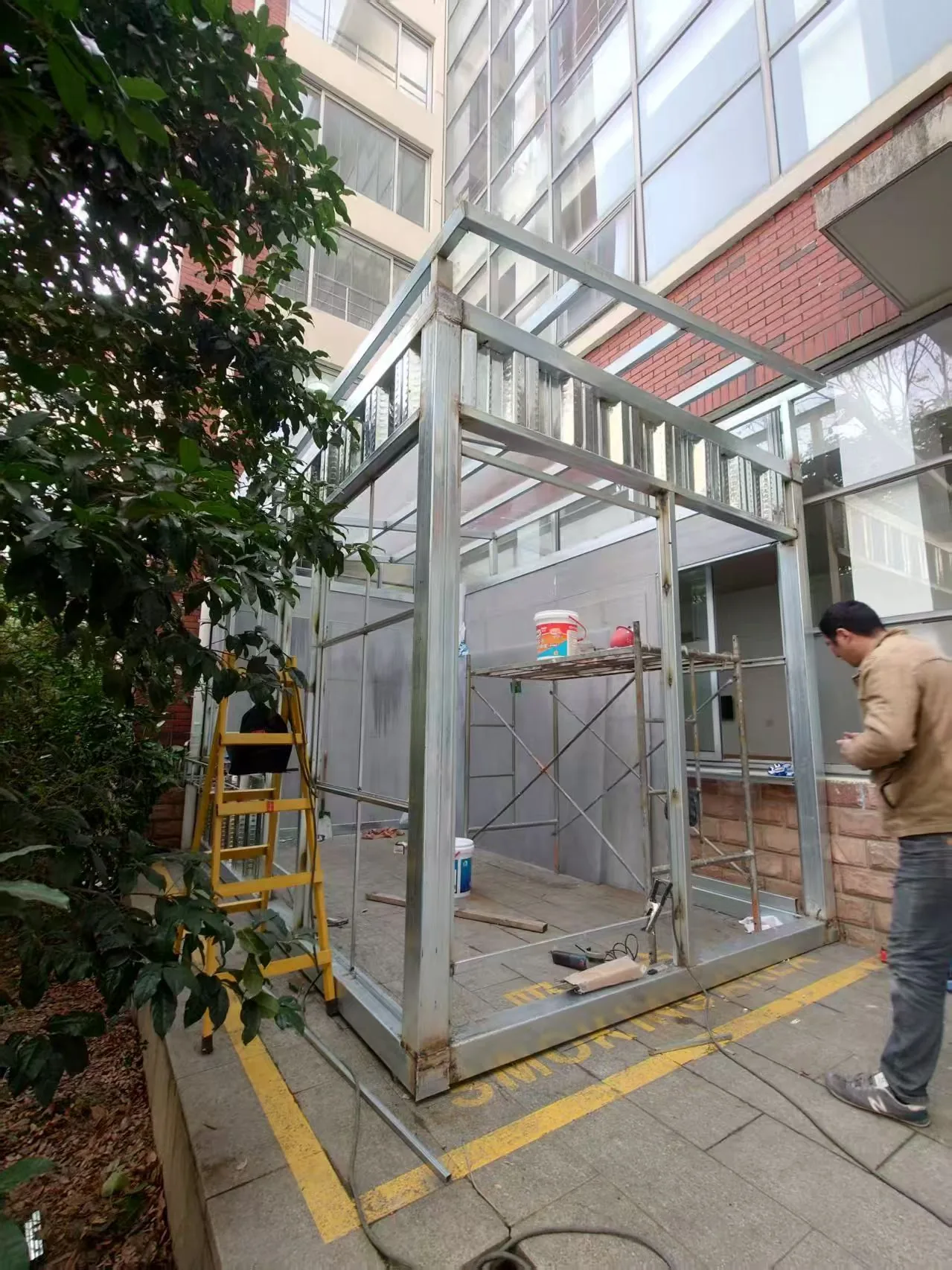 呼吸绿盒现场搭建完成照片