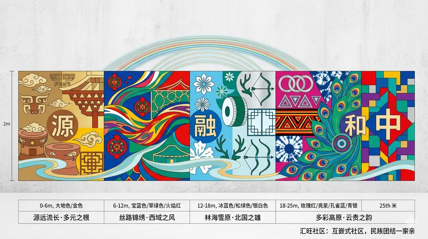 民族团结主题墙参考